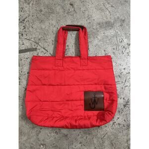 J.W. Anderson red padded jumbo tote bag rare‎